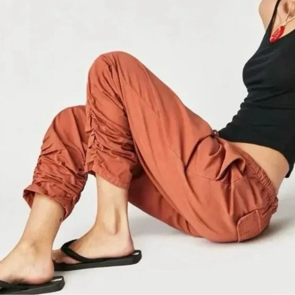 NWT Free People New Light Parachute Pants Myrhh Sz XS TERRACOTTA!!! - Picture 2 of 8